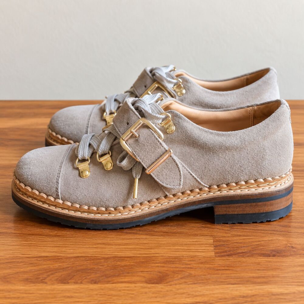 The Office of Angela Scott Mr Logan Suede Buckle Hiker Oxford Shoes EU 37 US 7
